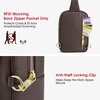 Kattee Sling Bag for Women Small Crossbody Bags with RFID Blocking(Coffee)