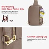 Kattee Sling Bag for Women Small Crossbody Bags with RFID Blocking(Khaki)