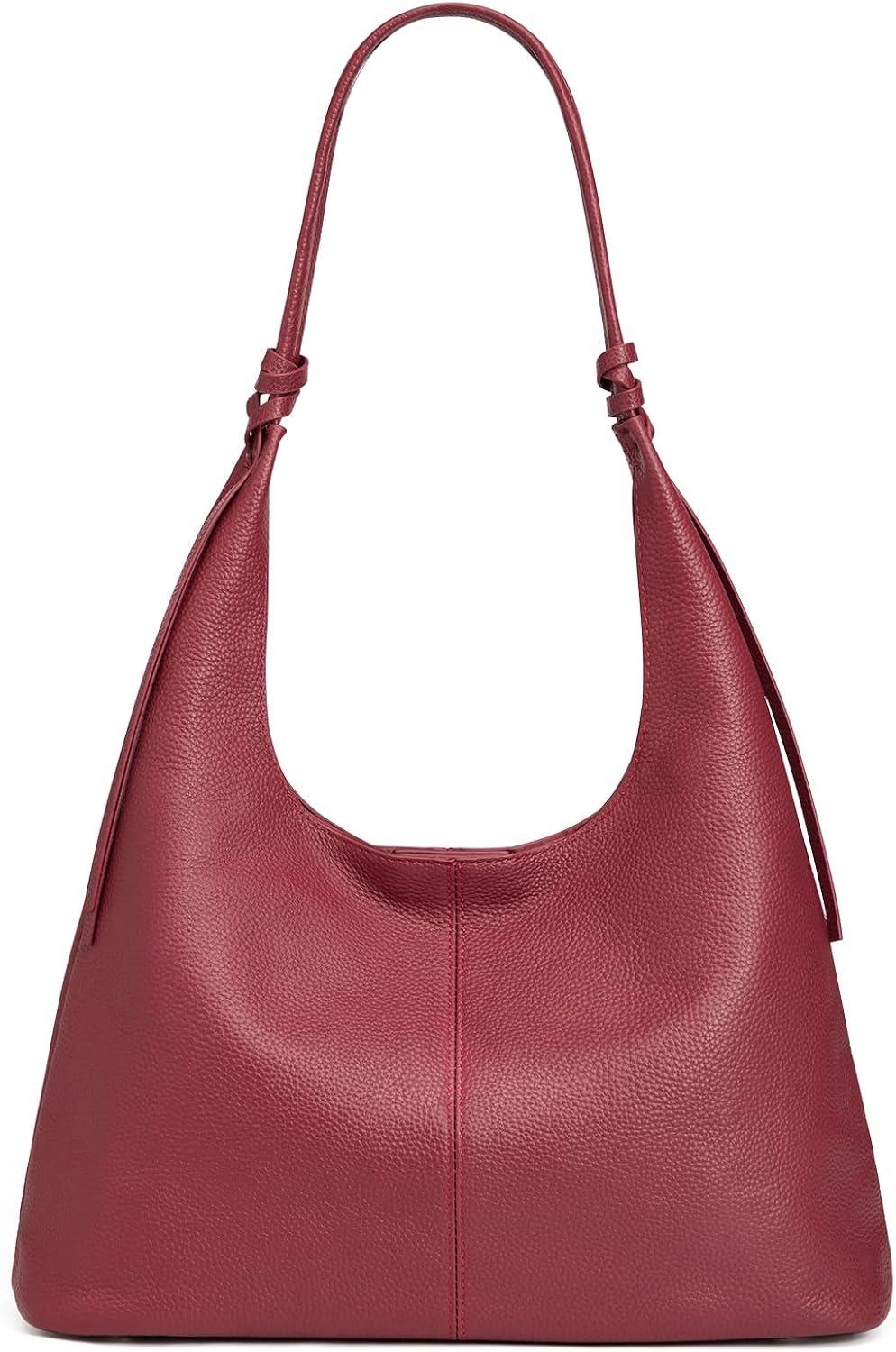 image:imageKattee Genuine Leather Shoulder Bag for Women Slouchy Hobo BagsWine Red