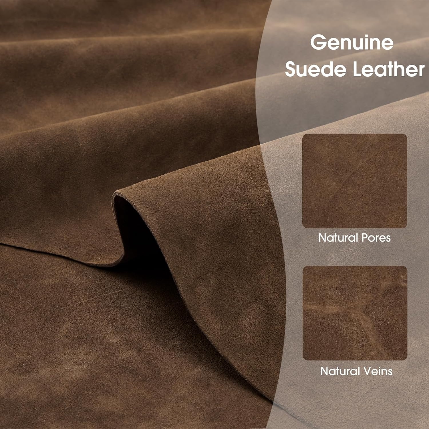 image:imageKattee Suede Leather Shoulder Bag for Women Trendy Tote Bag WorkChocolate