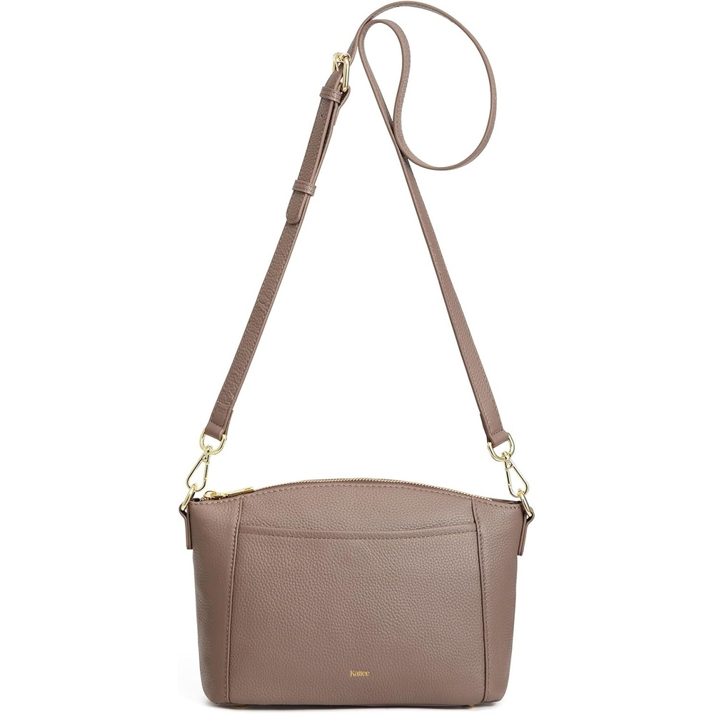 image:imageKattee Leather Crossbody Bags for Women Travel Small Purse RFID BagKhaki