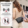 Kattee Leather Crossbody Bags for Women Travel Small Purse RFID Bag(Black)