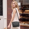 Kattee Leather Crossbody Bags for Women Travel Small Purse RFID Bag(Black)