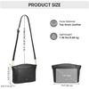 Kattee Leather Crossbody Bags for Women Travel Small Purse RFID Bag(Black)