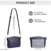 Kattee Leather Crossbody Bags for Women Travel Small Purse RFID Bag(Blue)