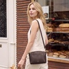 Kattee Leather Crossbody Bags for Women Travel Small Purse RFID Bag(Coffee)