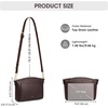 Kattee Leather Crossbody Bags for Women Travel Small Purse RFID Bag(Coffee)