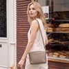 Kattee Leather Crossbody Bags for Women Travel Small Purse RFID Bag(Khaki)