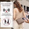 Kattee Leather Crossbody Bags for Women Travel Small Purse RFID Bag(Khaki)