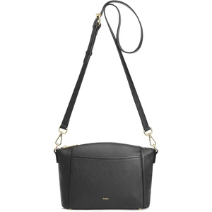 Kattee Leather Crossbody Bags for Women Travel Small Purse RFID Bag(Black)